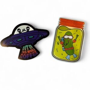 2025 Dutch Bros Aliens & Pickle 2 Pack Sticker Set